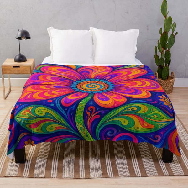 Item preview, Psychedelic flower designed and sold by Judith Murphy.