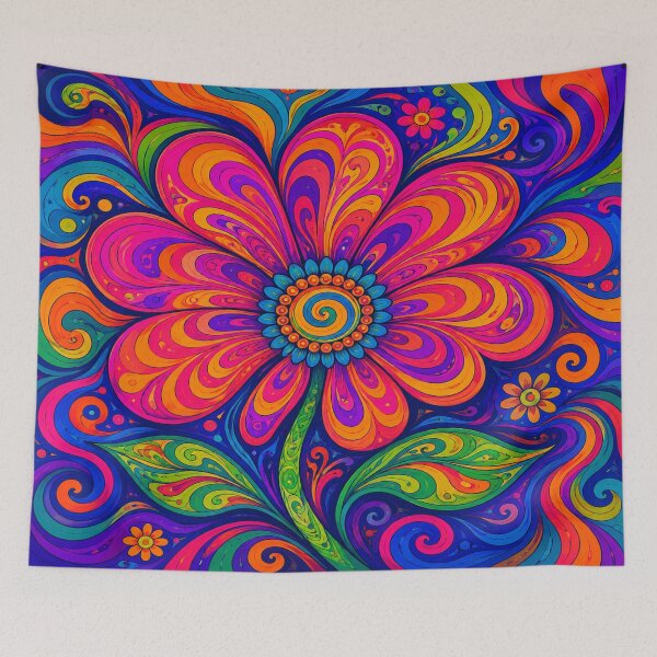 Item preview, Psychedelic flower designed and sold by Judith Murphy.