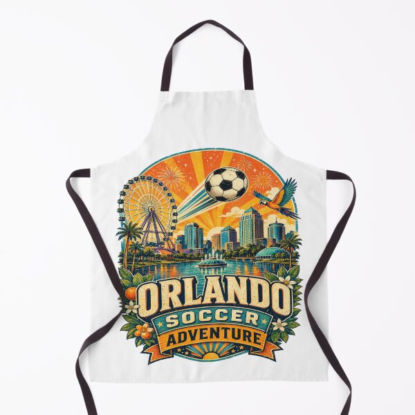 Item preview, Orlando Soccer Adventure Retro Travel Shirt | Florida Sunset Football Fan Vintage Theme Park Skyline Design designed and sold by Globalcitytees.