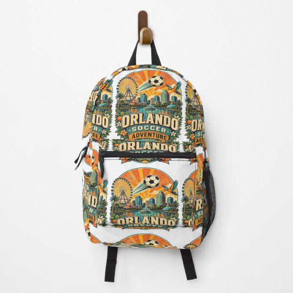 Item preview, Orlando Soccer Adventure Retro Travel Shirt | Florida Sunset Football Fan Vintage Theme Park Skyline Design designed and sold by Globalcitytees.