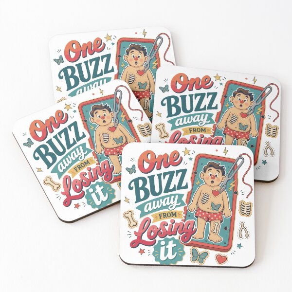 Item preview, One Buzz Away From Losing It Funny Retro Board Game Anxiety Humor designed and sold by AnhaPhysic.