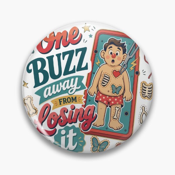 Item preview, One Buzz Away From Losing It Funny Retro Board Game Anxiety Humor designed and sold by AnhaPhysic.