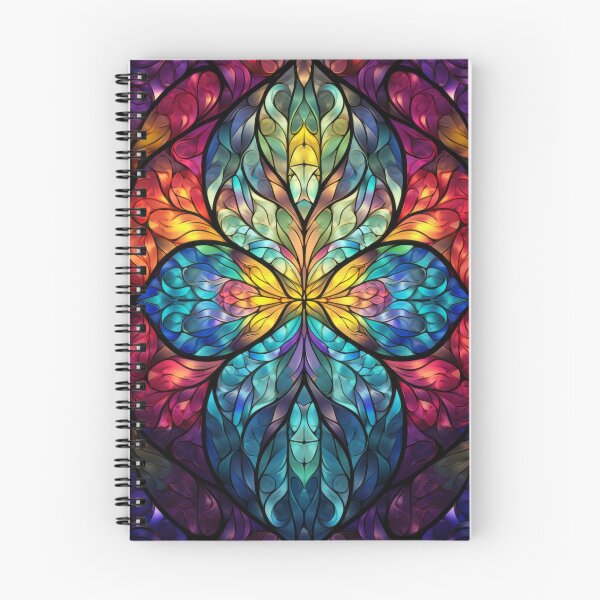 Item preview, Vibrant Symmetrical Glass Kaleidoscope Artwork designed and sold by pinkal.