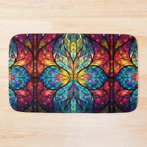 Item preview, Vibrant Symmetrical Glass Kaleidoscope Artwork designed and sold by pinkal.
