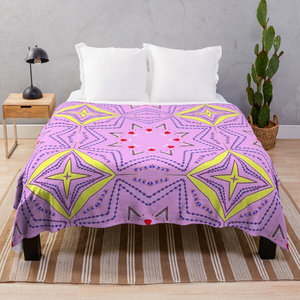 Item preview, Vibrant Pink and Purple Geometric Mandala Design designed and sold by Tinsleybluebell.