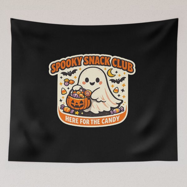 Item preview, Spooky Snack Club Here For The Candy Halloween designed and sold by Concrete Coffee Studio.