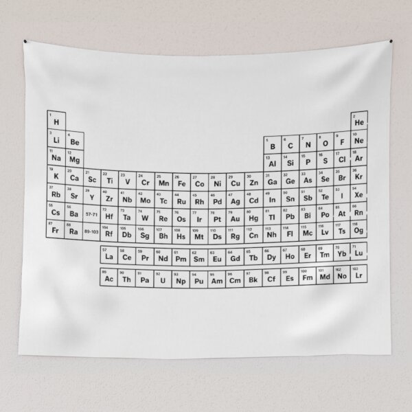 Item preview, Periodic table of elements — black outline designed and sold by JOANNASKAH.