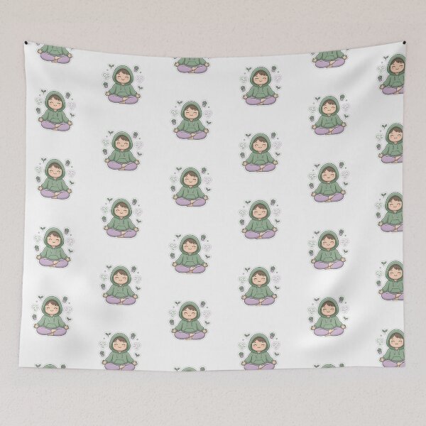 Item preview, Stretching & Yoga Daily Log Kawaii Wellness Planner Sticker designed and sold by yanejoy.