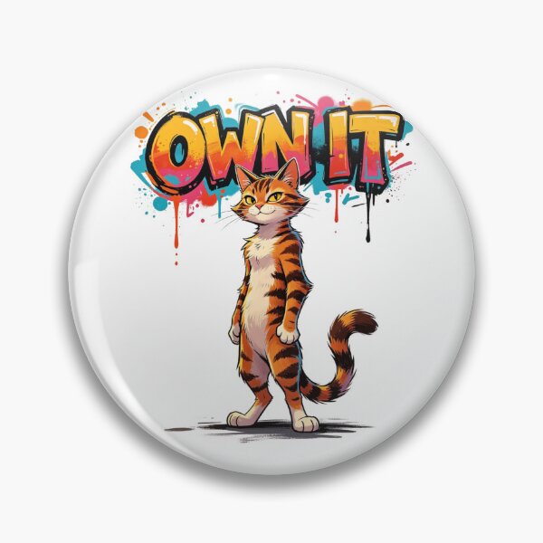 Item preview, Own It Cat Confident Vibe designed and sold by LINSSEX Style • Urban & Sport Streetwear.