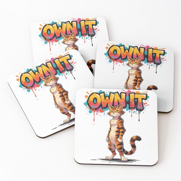 Item preview, Own It Cat Confident Vibe designed and sold by LINSSEX Style • Urban & Sport Streetwear.
