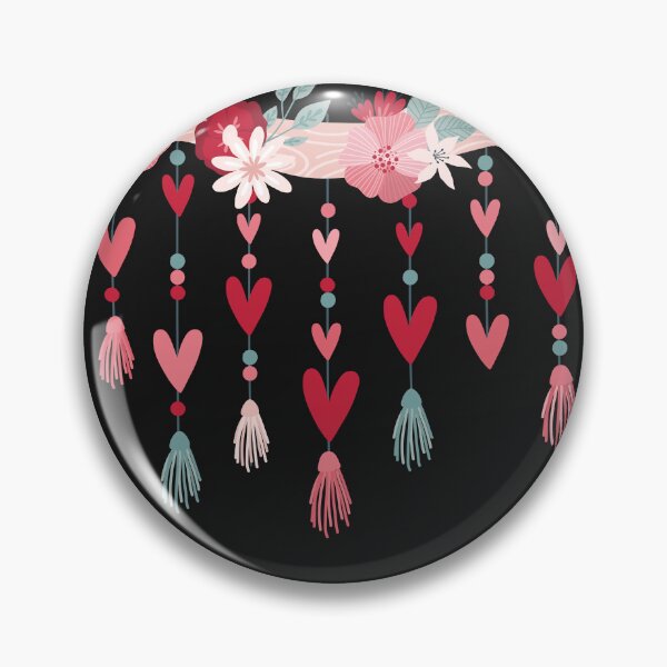 Item preview, Boho Floral Heart Dreamcatcher Cottagecore Wall Hanging designed and sold by SolutionsArt.