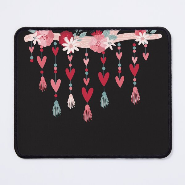 Item preview, Boho Floral Heart Dreamcatcher Cottagecore Wall Hanging designed and sold by SolutionsArt.
