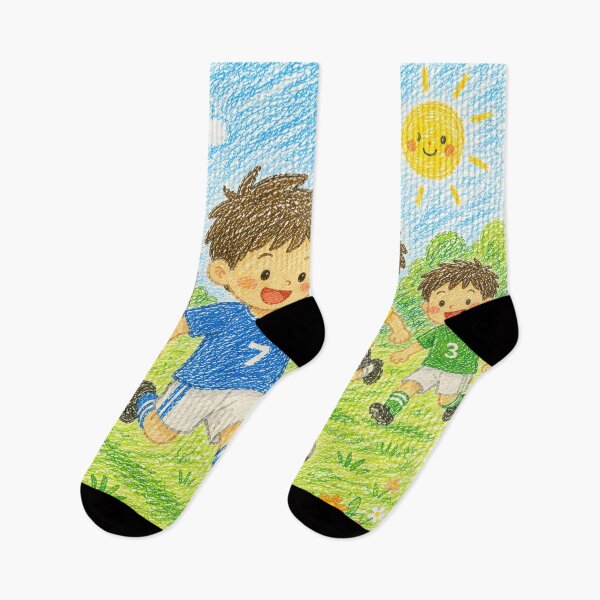 Item preview, Kids Playing football Crayon designed and sold by 0606PM.