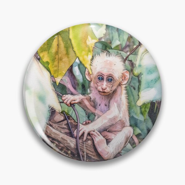 Item preview, Baby Monkey in Tree designed and sold by tomorrowsart.