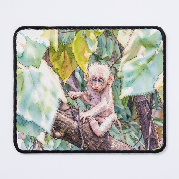 Item preview, Baby Monkey in Tree designed and sold by tomorrowsart.