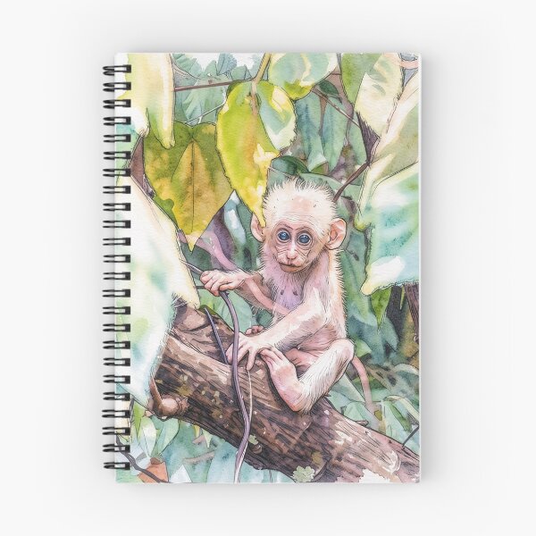 Item preview, Baby Monkey in Tree designed and sold by tomorrowsart.