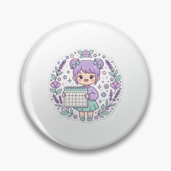 Item preview, Monthly Calendar Spread Kawaii Cute BuJo Planner Sticker designed and sold by yanejoy.