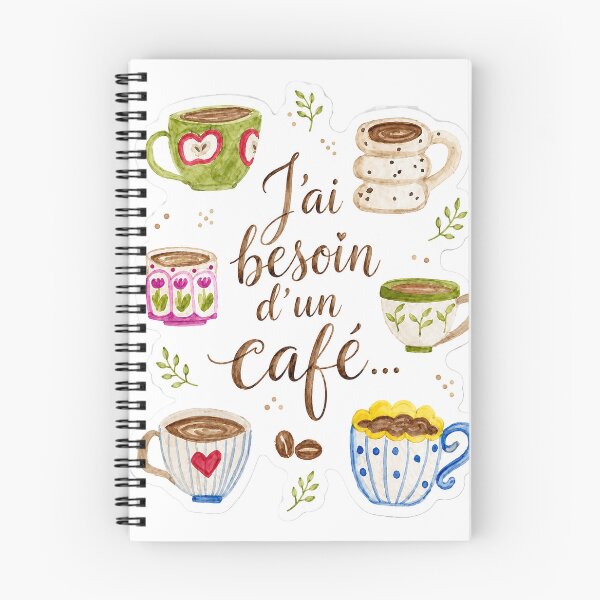 Item preview, I Need a Coffee – Cute French Coffee Watercolor designed and sold by IzaArtsShop.