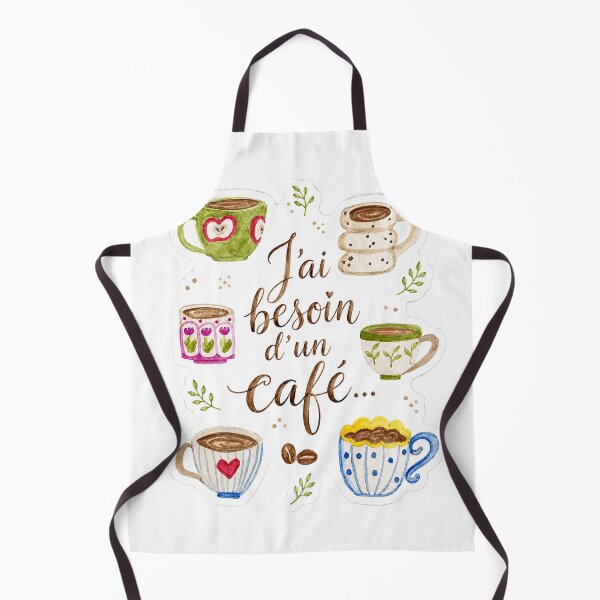 Item preview, I Need a Coffee – Cute French Coffee Watercolor designed and sold by IzaArtsShop.