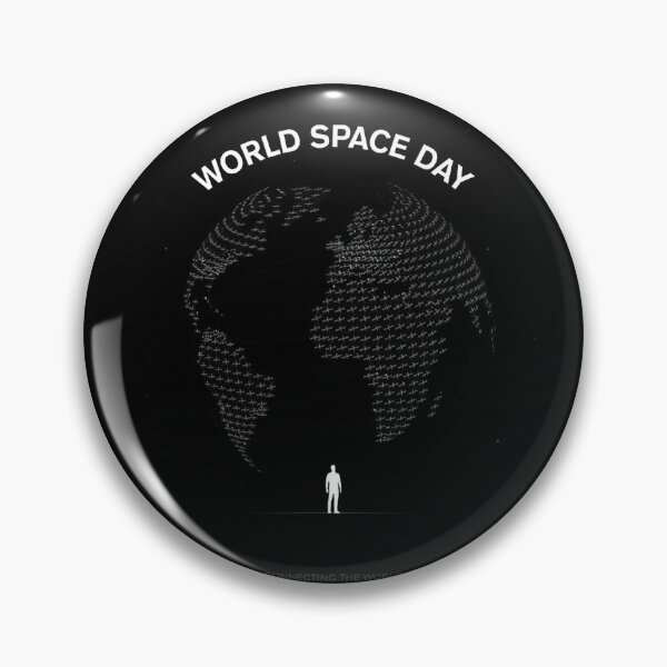 Item preview, World Space Day — Connecting The World Satellite Data Globe T-Shirt V2 designed and sold by DarylWelsh2024.