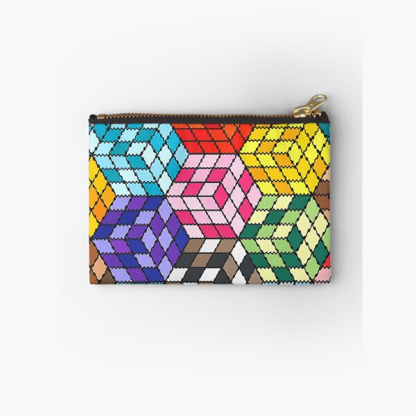 Item preview, Colorful Isometric Cube Geometric 3D Pattern designed and sold by DjFreeq.