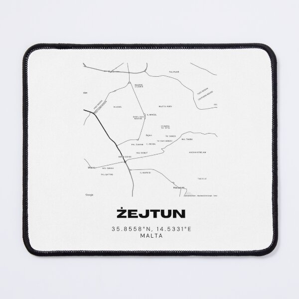 Item preview, Żejtun Map Print | Minimalist Street Map of Żejtun, Malta designed and sold by RM-Journey.