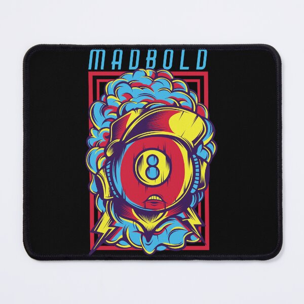 Item preview, Madbold 8 Ball - Retro Streetwear Psychedelic Art designed and sold by BrewChef.