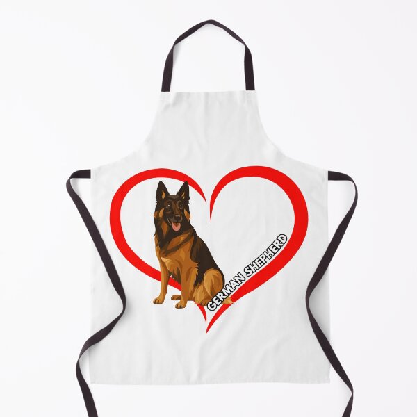 Item preview, German Shepherd Heart Brush Stroke Silhouette designed and sold by KrystekShop.