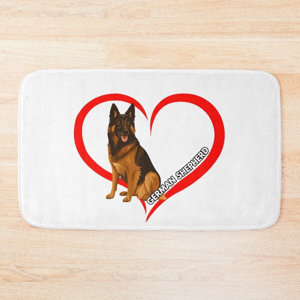 Item preview, German Shepherd Heart Brush Stroke Silhouette designed and sold by KrystekShop.