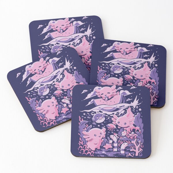 Item preview, Kawaii Axolotls designed and sold by g-a-m-e-o-v-e-r.