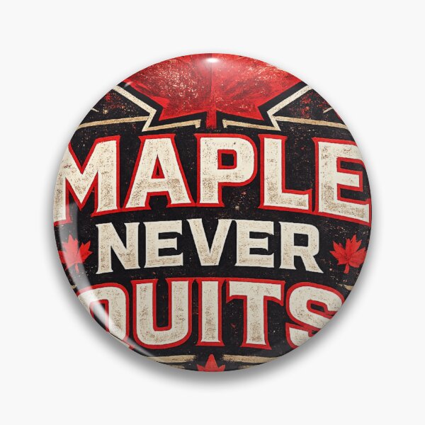 Item preview, Maple Never Quits – Canada Soccer Fan Typography | Northern Football Spirit Design designed and sold by DZ Vibe Studio.