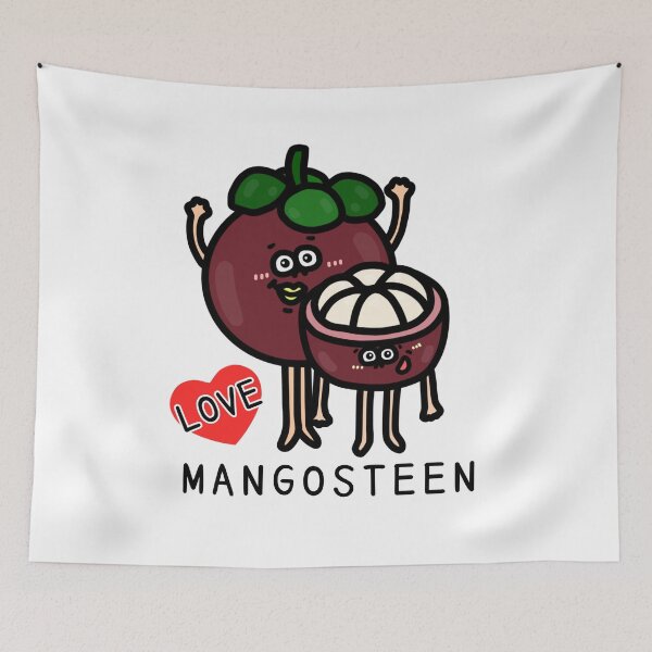 Item preview, Cute I LOVE MANGOSTEEN designed and sold by kanaehonkawa.