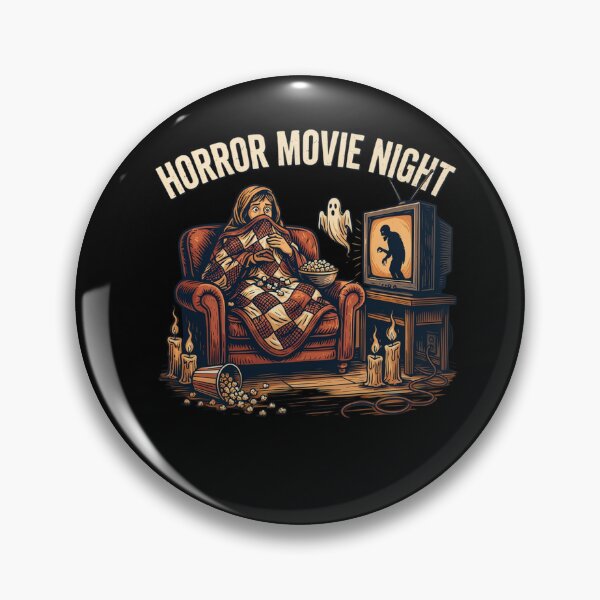 Item preview, Horror Movie Night, Cozy Spooky Retro Halloween Vintage 80s designed and sold by CryptReel.