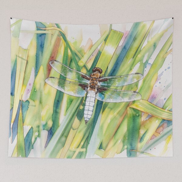 Item preview, Dragonfly at the Pond. designed and sold by tomorrowsart.