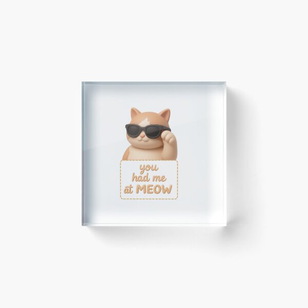 Item preview, Funny Ginger Cat 3D Clay Sticker - Cat Pun Quote designed and sold by thazinart.
