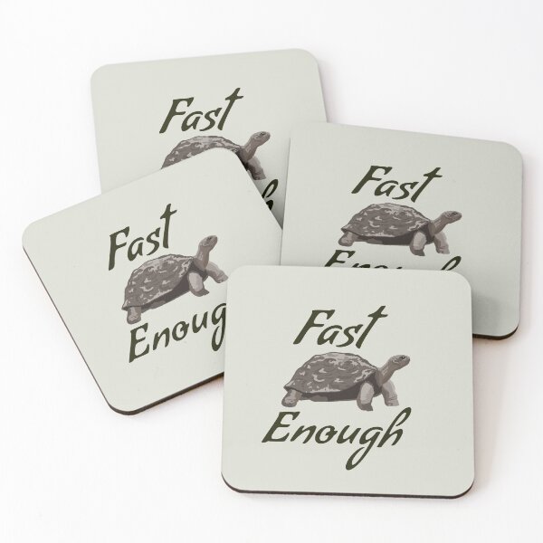 Item preview, Fast Enough - Turtle runner merch designed and sold by natzshaw.