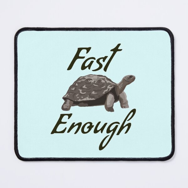 Item preview, Fast Enough - Turtle runner merch designed and sold by natzshaw.