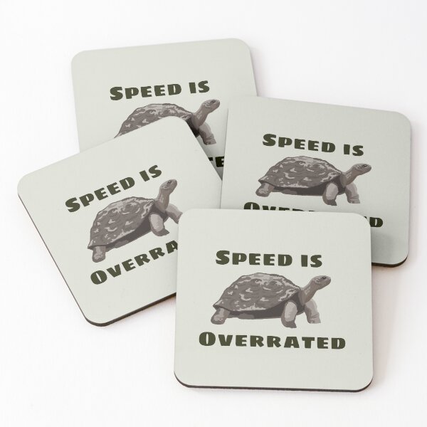 Item preview, Speed is Overrated - Turtle runner merch designed and sold by natzshaw.