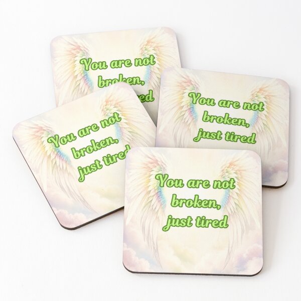 Item preview, You Are Not Broken Just Tired designed and sold by AngelLighthouse.