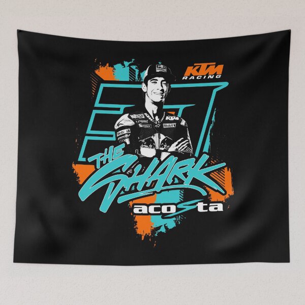 Item preview, Pedro Acosta 37 The Shark Red Bull KTM Factory Racing Spain (Spanish Rider) designed and sold by Stotee.