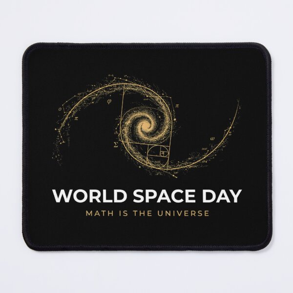 Item preview, World Space Day — Math Is The Universe Golden Ratio Galaxy Spiral T-Shirt V2 designed and sold by DarylWelsh2024.