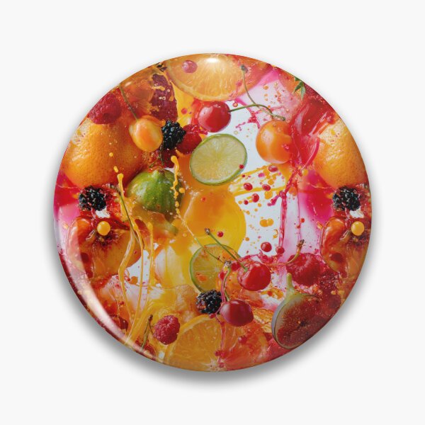 Item preview, Summer Fruit Splash – Berries Citrus and Juice Pattern designed and sold by helgekerler.