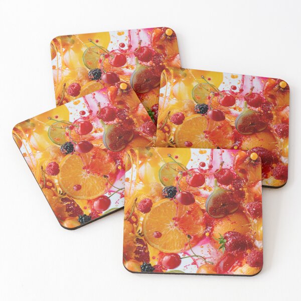 Item preview, Summer Fruit Splash – Berries Citrus and Juice Pattern designed and sold by helgekerler.