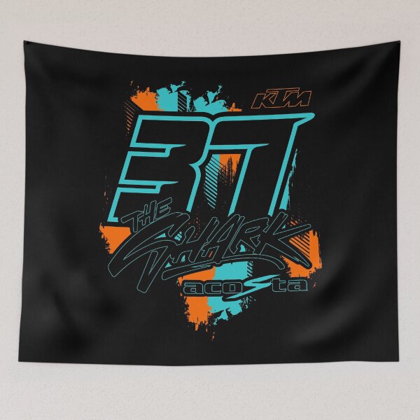 Item preview, Pedro Acosta 37 The Shark Red Bull KTM Factory Racing Spain (Spanish Rider) designed and sold by Stotee.