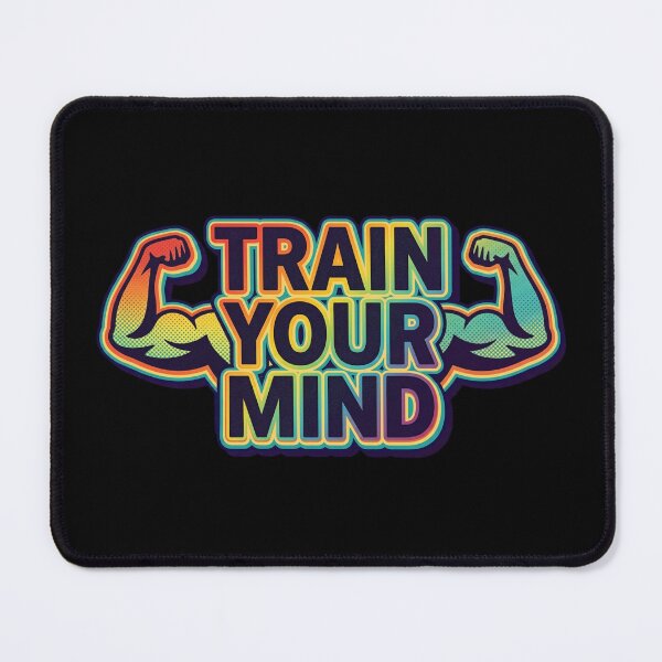 Item preview, Train Your Mind Retro Motivation designed and sold by creativerooney.