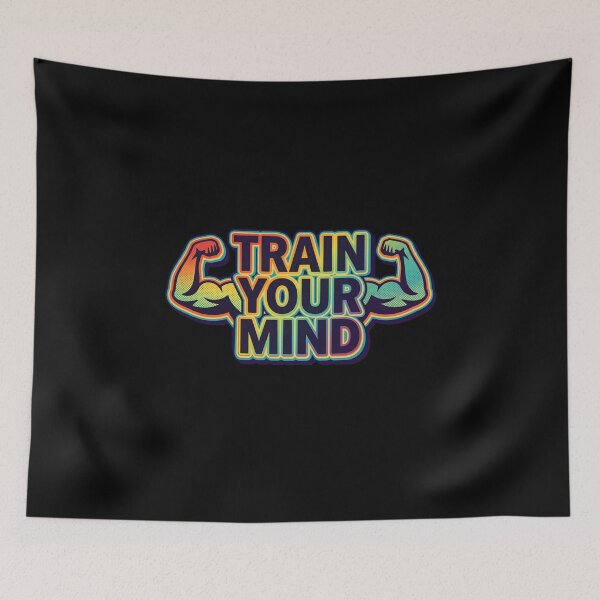 Item preview, Train Your Mind Retro Motivation designed and sold by creativerooney.