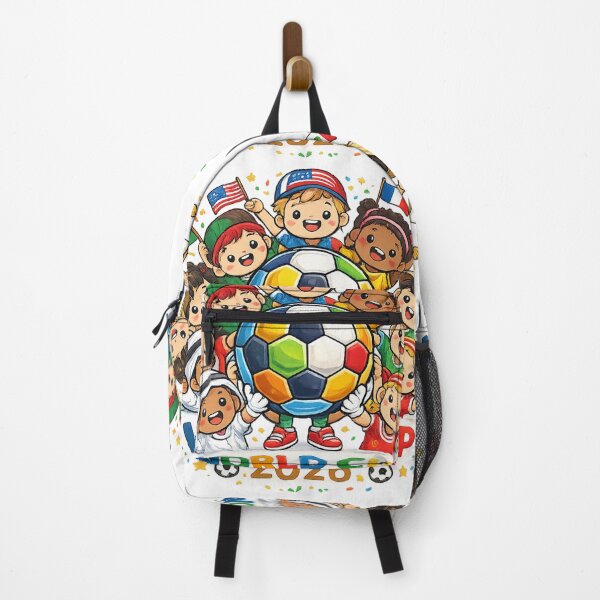Item preview, One World, One Passion – Cute Kids Soccer Celebration 2026 Cartoon Design designed and sold by DZ Vibe Studio.