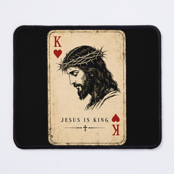 Item preview, Jesus King of Hearts Christian Playing Card designed and sold by Marblaes00.