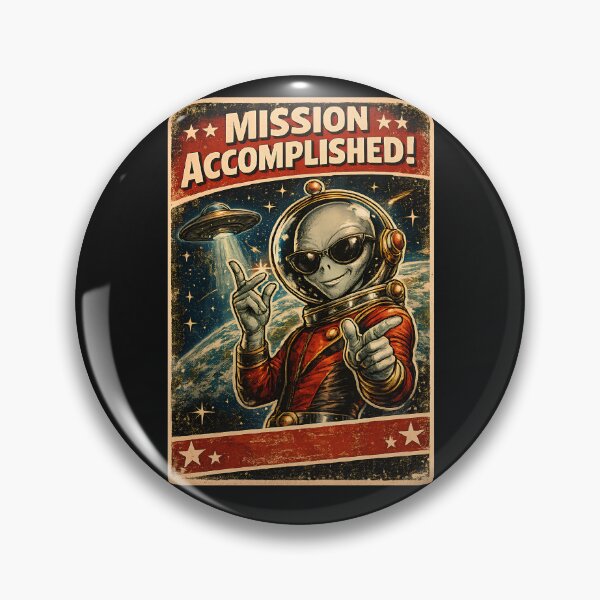 Item preview, Vintage Sci Fi UFO Cool Male Gray Alien Poster designed and sold by Genius Geek.