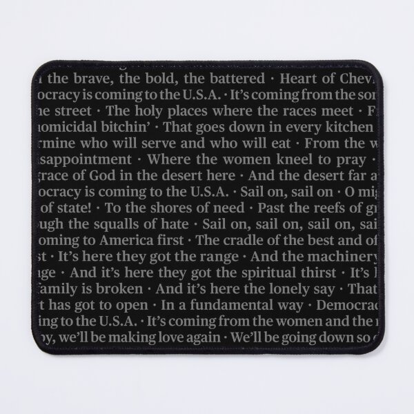 Item preview, Democracy - Leonard Cohen (lyrics) v.3 designed and sold by x1brett.